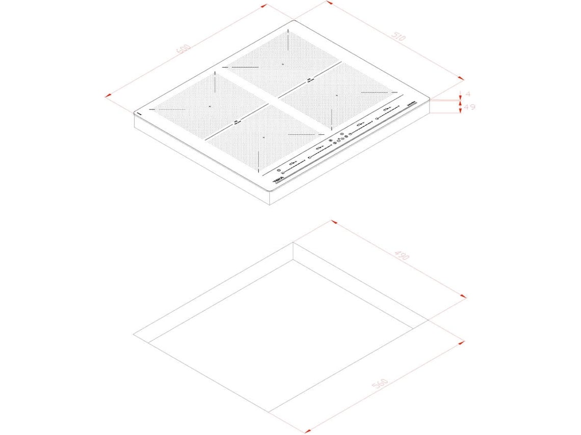 TEKA INDUCTION HOB MAESTRO IZF 64600 BK MSP BLACK