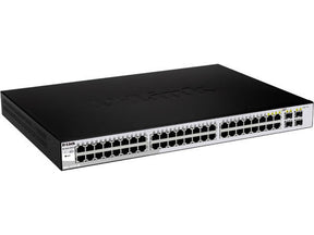 D-Link Web Smart DGS-1210-48 - Switch - Managed - 48 x 10/100/1000 + 4 x Shared SFP - Desktop