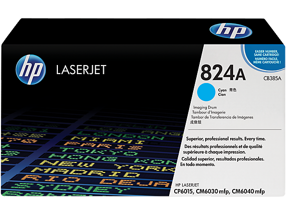 HP 824A - Azul cian - original - batería - para Color LaserJet CL2000, CM6030, CM6040, CP6015