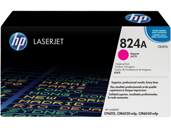 HP 824A - Magenta - original - batería - para Color LaserJet CM6030, CM6040, CP6015