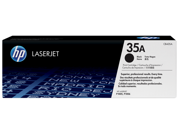 HP 35A - Negro - Genuino - LaserJet - Cartucho de tóner (CB435A) - para LaserJet 1005, P1005, P1006, P1007, P1008, P1009