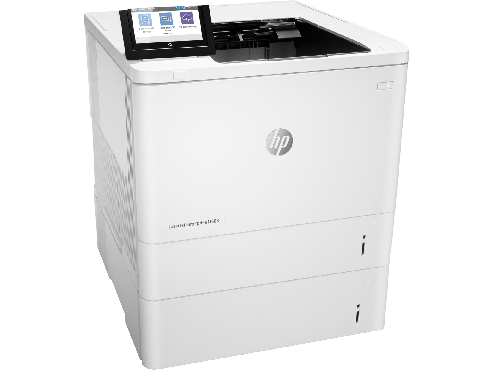 HP LaserJet Enterprise M608x - Impressora - P/B - Duplex - laser - A4/Legal - 1200 x 1200 ppp - até 61 ppm - capacidade: 1200 folhas - USB 2.0, Gigabit LAN, Bluetooth, Wi-Fi(n), USB 2.0 host