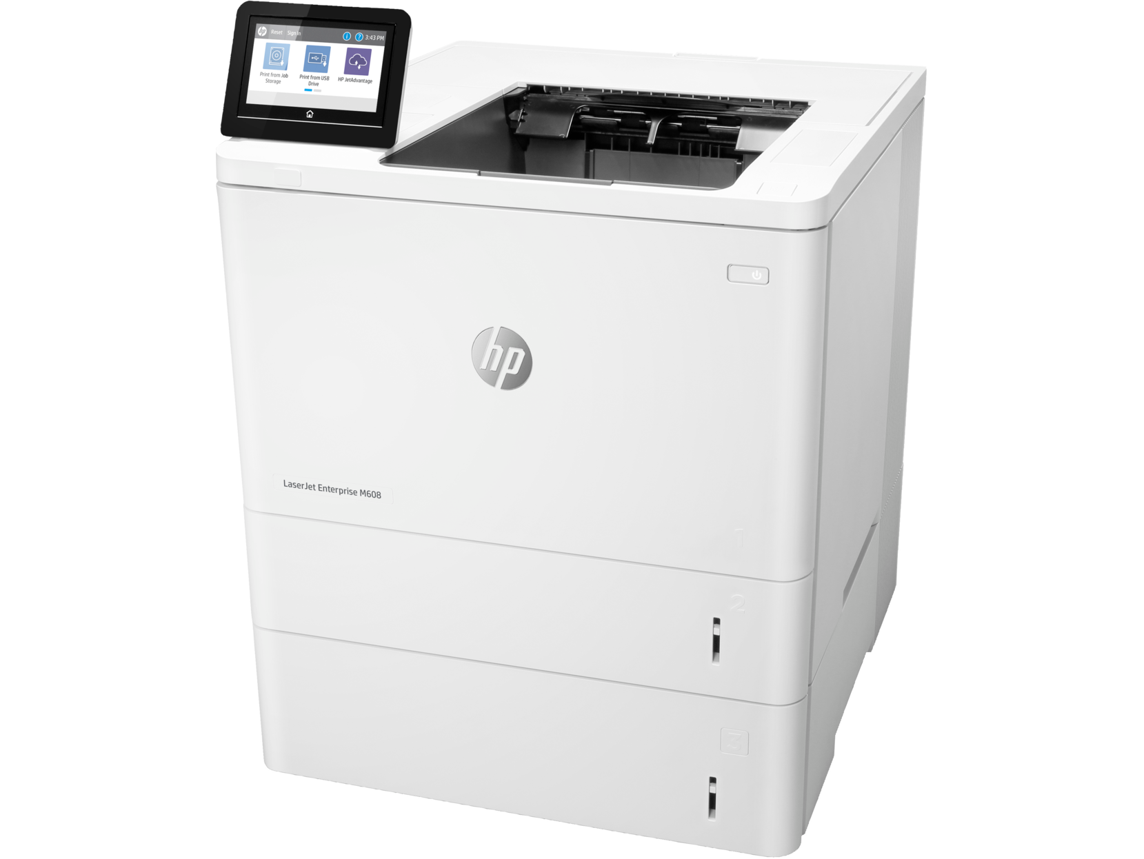 HP LaserJet Enterprise M608x - Impressora - P/B - Duplex - laser - A4/Legal - 1200 x 1200 ppp - até 61 ppm - capacidade: 1200 folhas - USB 2.0, Gigabit LAN, Bluetooth, Wi-Fi(n), USB 2.0 host