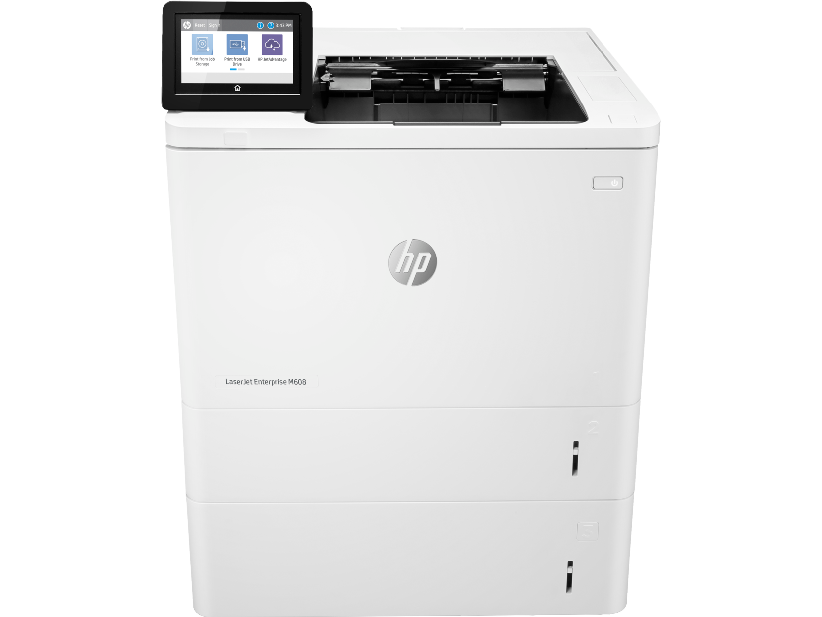 HP LaserJet Enterprise M608x - Impressora - P/B - Duplex - laser - A4/Legal - 1200 x 1200 ppp - até 61 ppm - capacidade: 1200 folhas - USB 2.0, Gigabit LAN, Bluetooth, Wi-Fi(n), USB 2.0 host