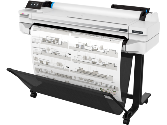 HP DesignJet T530 - 36" impressora de grande formato - a cores - jacto de tinta - A0, ANSI D, Rolo (91,4 cm x 45,7 m) - 2400 x 1200 ppp - até 0.45 min/ página (mono)/ até 0.45 min/ página (cor) - USB 2.0, LAN, Wi-Fi - cortador