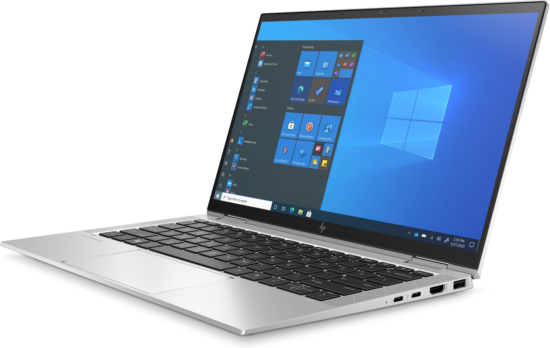 HP EliteBook x360 1030 G8 - i5 1135G7 4,2 GHz, Win 11 Pro 64-bit, Iris Xe Graphics, 16 GB RAM, 256 GB SSD, pantalla táctil FHD 13,3" 1920x1080, Wi-Fi 6, teclado portugués