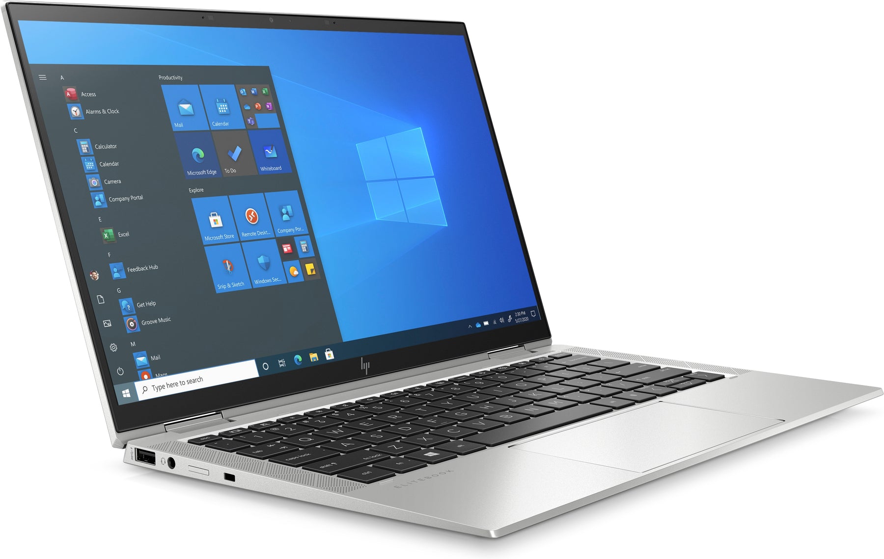 HP EliteBook x360 1030 G8 - i5 1135G7 2.4 GHz, Win 11 Pro 64-bit, Iris Xe Graphics, 8 GB RAM, 256 GB SSD, pantalla táctil IPS 13.3" 1920x1080, Wi-Fi 6, teclado portugués