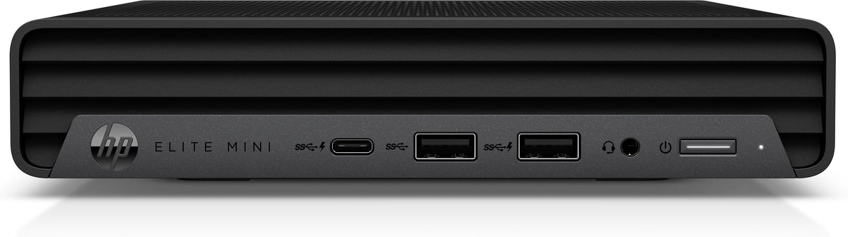 HP Elite Mini 800 G9 - i5 12500T 2 GHz vPro, Win 11 Pro 64 bits, UHD Graphics 770, 8 GB RAM, 256 GB SSD, preto jacto, teclado Português