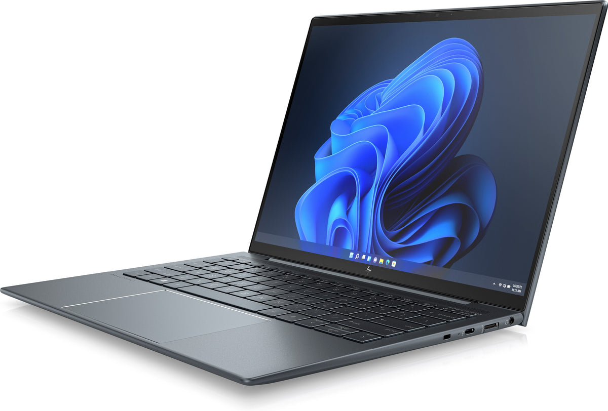 HP Elite Dragonfly G3 - i5 1235U 1.3 GHz, Win 11 Pro 64-bit, Iris Xe Graphics, 16 GB RAM, 512 GB SSD, TLC 13.5" IPS touch screen 1920x1280, Wi-Fi 6E, slate blue, Portuguese keyboard