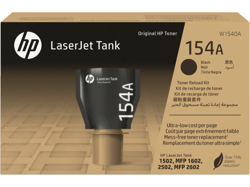 Kit de recarga de tóner de tanque original HP 154A LaserJet negro