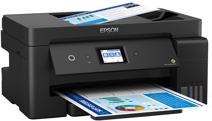 Epson EcoTank ET-15000 - Multifunction printer - color - inkjet - A3/Ledger (297 x 432 mm) (original) - A3/Ledger (media) - up to 11.5 ppm (copy) - up to 17 ppm (print ) - 270 sheets - 33.6 Kbps - USB 2.0, LAN, Wi-Fi