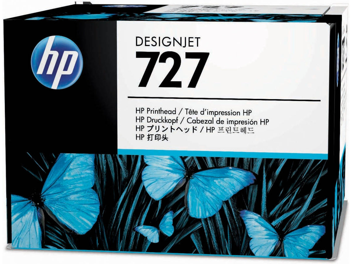 HP 727 - Gray, yellow, cyan, magenta, opaque black, photo black - printhead - for DesignJet T1530, T1600, T2500, T2530, T2600, T3500, T920, T930, T940, DesignJet XL 3600