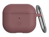 [U] Funda protectora para Airpods (3.ª generación, 2021) - Dot Berenjena - Bolsa para auriculares inalámbricos - silicona - berenjena - para Apple AirPods (3.ª generación)