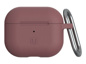 [U] Protective Case for Airpods (3rd Gen, 2021) - Dot Aubergine - Bolsa for wireless earbuds - silicone - beringela - para Apple AirPods (3ª geração)