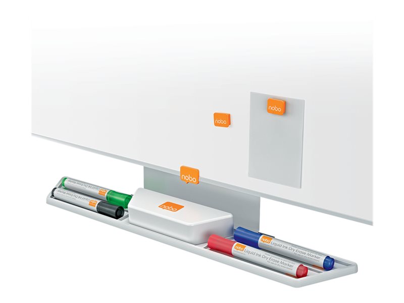 Nobo Classic - White board - wall mountable - 1800 x 900 mm - lacquered steel - magnetic - aluminum frame with gray covers