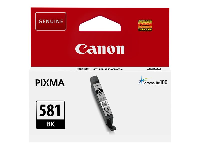 Canon CLI-581BK - 5.6 ml - preto - original - tanque de tinta - para PIXMA TS6251, TS6350, TS6351, TS705, TS8252, TS8350, TS8351, TS8352, TS9550, TS9551 (2106C001)