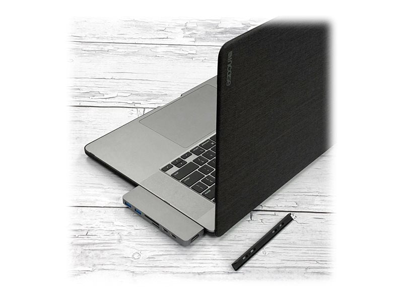 HyperDrive Duo 7-in-2 Hub - Estação de engate - USB-C x 2 - HDMI (HD28C-SILVER)