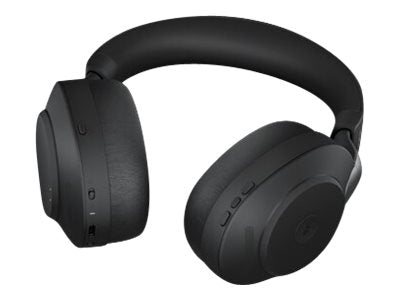 Jabra Evolve2 85 MS Estéreo - Auriculares - Tamaño completo - Bluetooth - Inalámbricos, Con cable - Cancelación activa de ruido - Conector de 3,5 mm - Aislamiento de ruido - Negro - Certificado para equipos