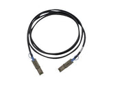 QNAP CAB-SAS20M-8088 - External SAS Cable - Mini MultiLane SAS (SFF-8088) 26-pin 4x With Shield (M) to Mini MultiLane SAS (SFF-8088) 26-pin 4x With Shield (M) - 2 cm - black - for QNAP EJ1600, ES1640DC