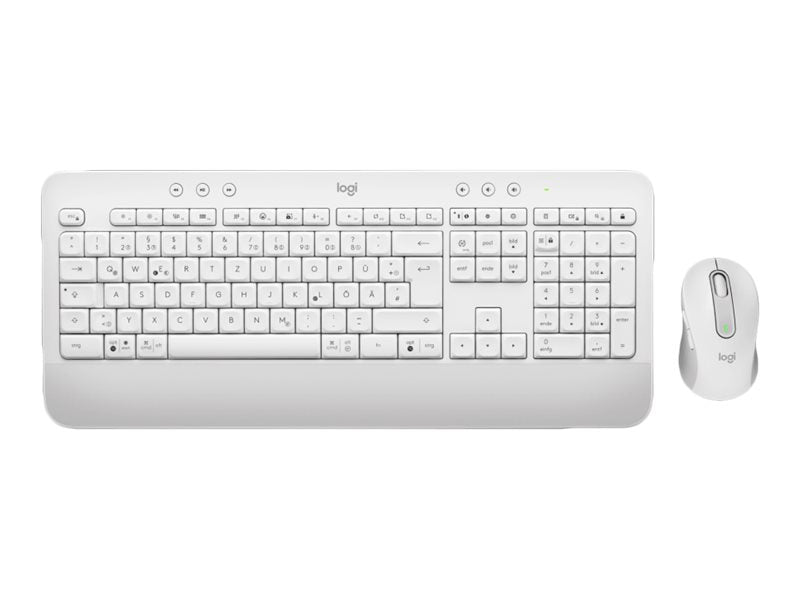 Logitech Signature MK650 for Business - Combinación de teclado y ratón - Inalámbrico - 2,4 GHz, Bluetooth LE - QWERTZ - Checo - blanco roto