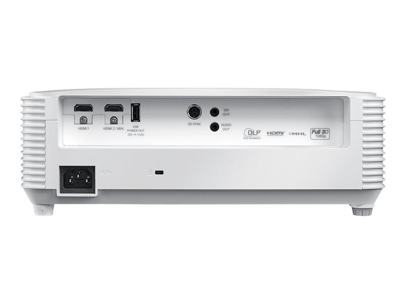 Optoma HD27E - Projector DLP - portátil - 3D - 3400 lumens ANSI - Full HD (1920 x 1080) - 16:9 - 1080p