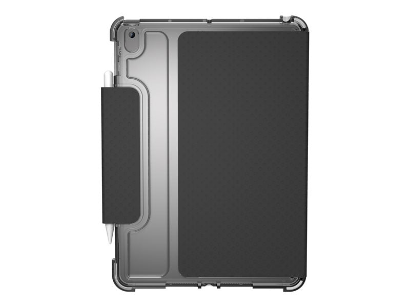 [U] Case for iPad 10.2-in (9/8/7 Gen, 2021/2020/2019) - Lucent Black/Ice - Tablet Flip Cover - Black, Ice - 10.2" - for Apple 10.2-inch iPad (7th generation, 8th generation)