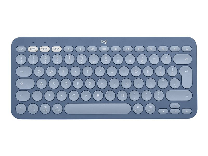 Logitech K380 Multi-Device Bluetooth Keyboard for Mac - Teclado - sem fios - Bluetooth 3.0 - QWERTY - Padrão internacional americano - mirtilo