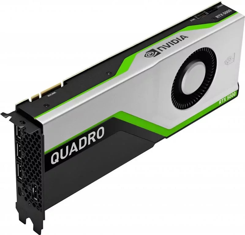 NVIDIA Quadro RTX 5000 - Graphics Card - Quadro RTX 5000 - 16 GB GDDR6 - PCIe 3.0 x16 - 4 x DisplayPort, USB-C - for Workstation Z2 G4 (MT, 500 Watt, 650 Watt), Z2 G5 (tower), Z4 G4 , Z6 G4, Z8 G4, ZCentral 4R Workstation (1350 Watt)