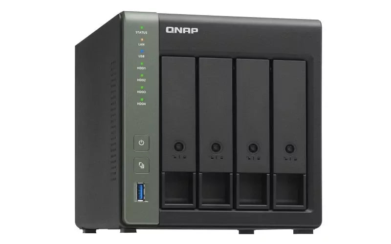 QNAP NAS 12BAY QUAD-CORE 1.7GHz 4GB SATA 6Gb 2x10GbE SFP+LAN 2xGbE LAN Ra