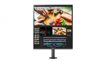 MONITOR LG DUALUP IPS 28 (27.6) SDQHD HDMI DP USB-C ALTAVOCES TIENE PIVOT 28MQ780