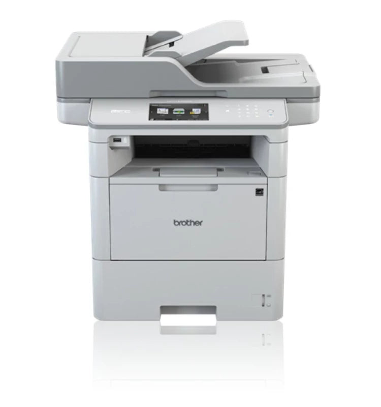 Brother MFC-L6900DWT - Multifunction Printer - B/W - Laser - Legal (216 x 356 mm) (original) - A4/Legal (media) - up to 50 ppm (copy) - up to 50 ppm (print) - 1090 sheets - 33.6 Kbps - USB 2.0, Gigabit LAN, Wi-Fi(n), USB host, NFC