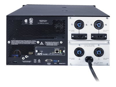 APC Smart-UPS - UPS (montável em bastidor) - AC 208 V - 4 kW - 5000 VA - Ethernet 10/100, RS-232 - conectores de saída: 4 - 5U - preto - para P/N: AR4038IX432, NBWL0356A, SMX2000LVNCUS, SMX2000LVUS, SMX3000HVTUS, SRT1000RMXLA (SUA5000RMT5U)