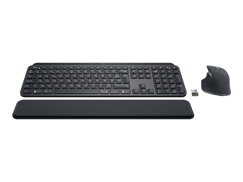 Logitech MX Keys - Teclado - retroiluminação - Bluetooth - AZERTY - Francês - grafite