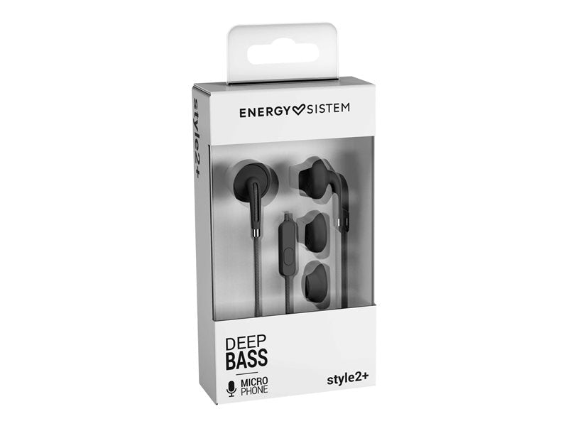 Energy Style 2+ - Auriculares internos con micrófono - ear bud - con cable - jack 3,5 mm - espacio