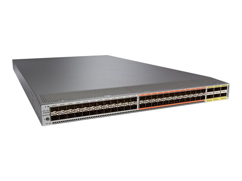 Cisco Nexus 5672UP-16G - Interruptor - L3 - Administrado - 24 x 1 Gigabit / 10 Gigabit SFP+ + 24 x combo 1 Gigabit / 10Gb Ethernet / 2/4/8/16Gb Fibre Channel / FCoE SFP+ + 6 x 40Gb Ethernet / FCoE QSFP+ (compatível c/ sessões) - montável trilho