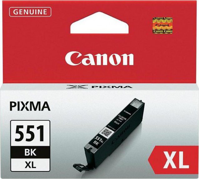 Canon CLI-551BK XL - 11 ml - Alto Rendimento - preto - original - blister com segurança - tanque de tinta - para PIXMA iP8750, iX6850, MG5550, MG5650, MG5655, MG6450, MG6650, MG7150, MG7550, MX725, MX925