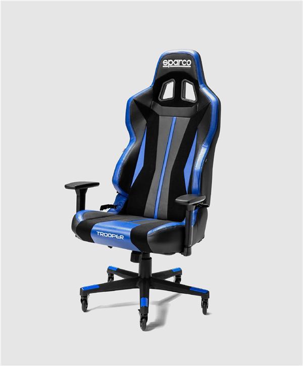 Gaming chair Sparco TROOPER Black/Blue