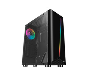 Caixa MARS GAMING MC-KX E-ATX XL CASE,5X 12CM ARGB FAN + CONTROLLER,CPU FREEZER,GLASS,FRONT MESH,BLK (MCKX)