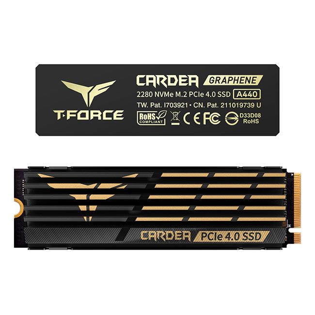 SSD M.2 PCIe 4.0 NVMe Team Group 2TB CARDEA A440 c/dis. Grafeno-7.000R/6.900W-650/700K IOPs
