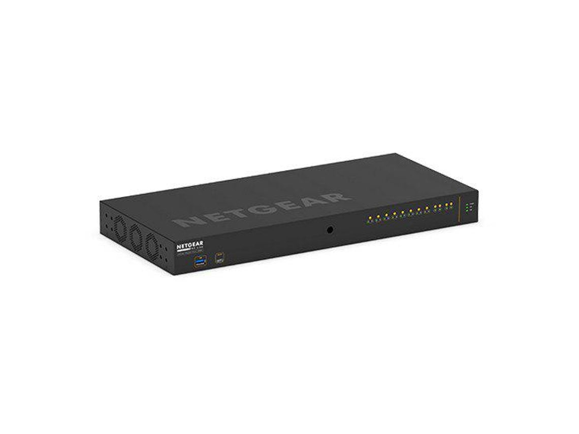 NETGEAR AV Line M4250-10G2F-PoE+ - Interruptor - L3 - Administrado - 10 x 10/100/1000 (8 PoE+) + 2 x Gigabit SFP - fluxo de ar lado para lado - montável em trilho - PoE+ (125 W)