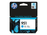 HP 951 - 8.5 ml - azul cyan - original - tinteiro - para Officejet Pro 251, 276, 8100, 8600, 8600 N911, 8610, 8615, 8616, 8620, 8625, 8630, 8640 (CN050AE#BGX)