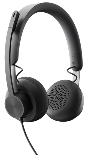 Logitech Zone Wired - Auriculares - en el oído - con cable - USB-C - grafito - para bluechip TRAVELline B15W51