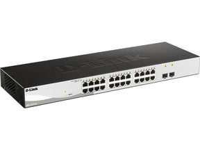 D-Link DGS 1210-26 - Conmutador - Inteligente - 24 x 10/100/1000 + 2 x Gigabit SFP - escritorio, montable en riel