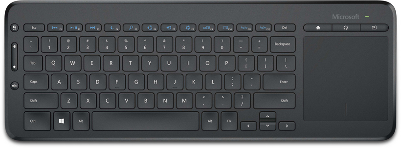 Microsoft All-in-One Media - Teclado - Inalámbrico - 2,4 GHz - Inglés