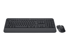 Logitech Signature MK650 for Business - Combinación de teclado y ratón - Inalámbrico - 2,4 GHz, Bluetooth LE - AZERTY - Francés - Grafito