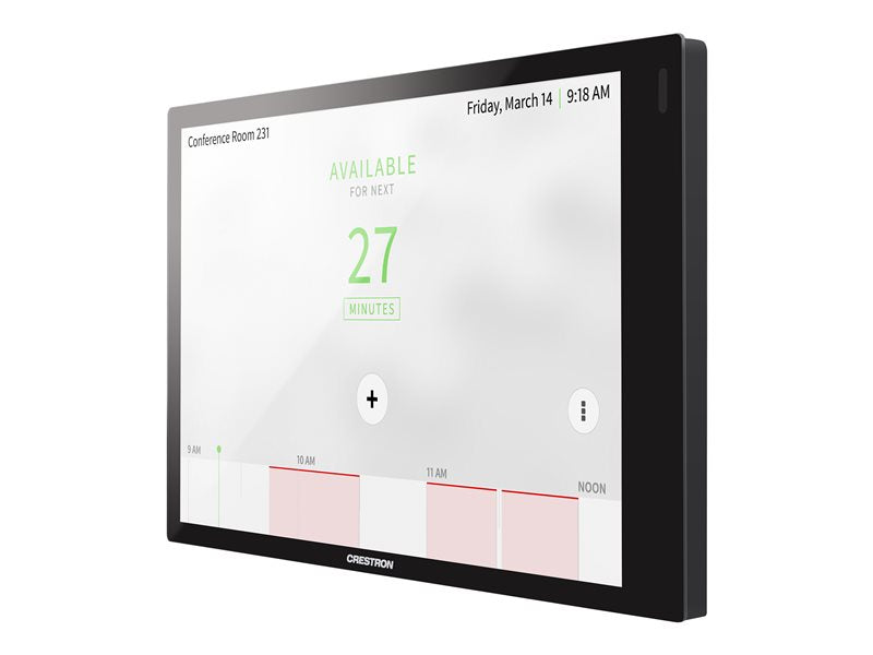 Crestron Room Scheduling Touch Screen TSS-770-BS - Room Manager - Inalámbrico, con cable - Bluetooth, 802.11a/b/g/n/ac - 2,4 Ghz, 5 GHz - 10/100 Ethernet - Negro plano (TSS- 770-BS)