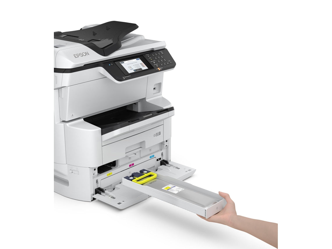 Epson WorkForce Pro WF-C878RDTWF - Multifunction printer - color - inkjet - A3 (media) - up to 22 ppm (copy) - up to 24 ppm (print) - 835 sheets - 33.6 Kbps - Gigabit LAN, Wi-Fi (n), USB 3.0, USB 2.0 host