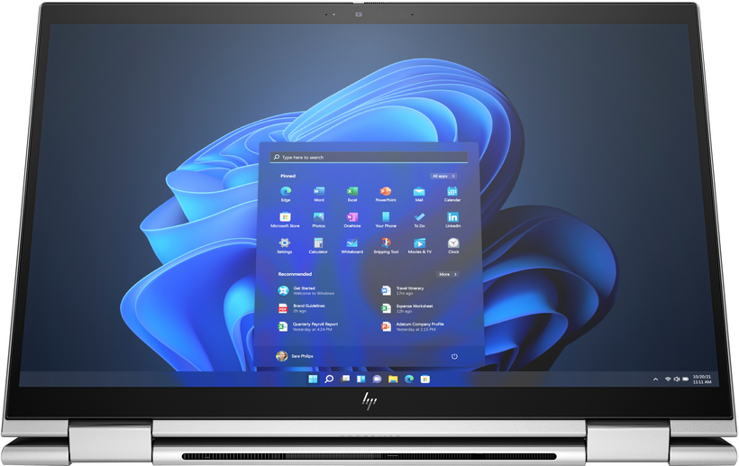 HP Elite x360 1040 G9 Notebook - Design invertido - Intel Core i5 1235U / 1.3 GHz - Win 10 Pro 64-bit (inclui Licença Windows 11 Pro) - Iris Xe Graphics - 16 GB RAM - 512 GB SSD NVMe, TLC - 14" IPS ecrã de toque 1920 x 1200 - Wi-Fi 6E - kbd: Portuguê