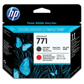 HP 771 - Preto opaco, vermelho cromático - cabeçote de impressora - para DesignJet Z6200, Z6600 Production Printer, Z6800 Photo Production