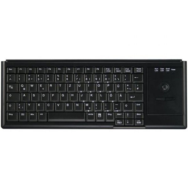 Active Key AK-4400-TP - Keyboard - with trackball - PS/2 - Spanish - black